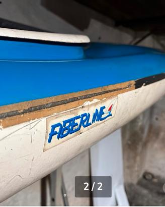 CANOA MONOPOSTO IN VETRORESINA FIBERLINE