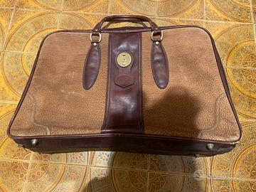 Valigia vintage grande pelle pregiata