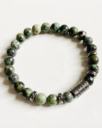 Bracciale uomo con Turchesi Africane