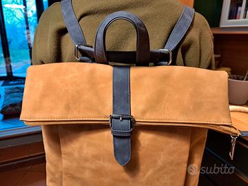 Zainetto/borsa a spalla in nabuk