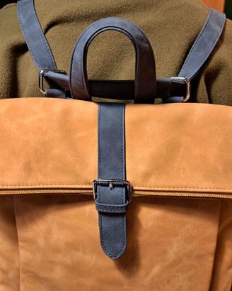 Zainetto/borsa a spalla in nabuk