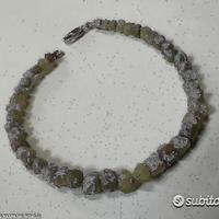 Bracciale diamanti grezzi e chiusura oro