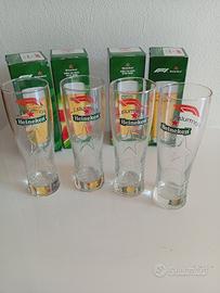 Set 4 pz bicchieri da birra Heineken -Formula 1