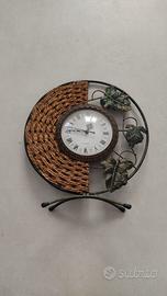 Orologio da Tavolo 30 cm di Diametro in Ferro Batt