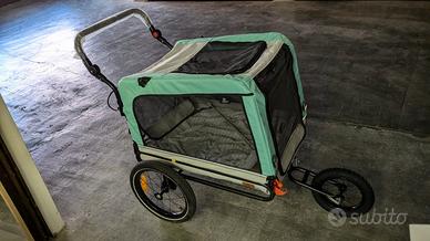 Trasportino bici/passeggino per cani fino a 40 kg 