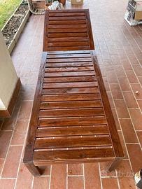 Lettino da giardino in legno  IKea mod. NAMMARO