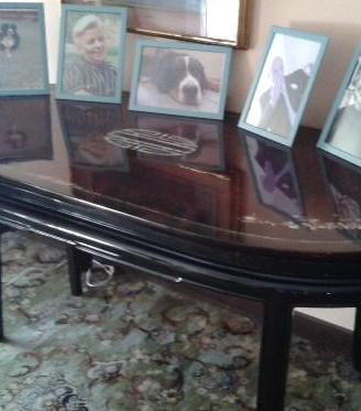 Tavolo antico cinese con madre perla