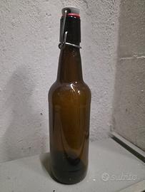 bottiglie vetro scuro per birra con tappo