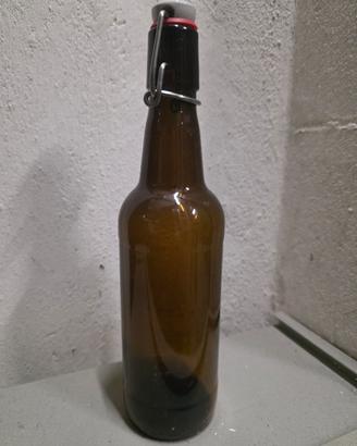 bottiglie vetro scuro per birra con tappo