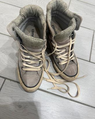 Scarpe zeppa converse