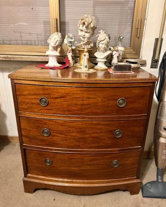 Cassettone mogano inglese 3 cassetti
