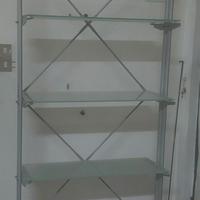 Libreria ripiani in vetro