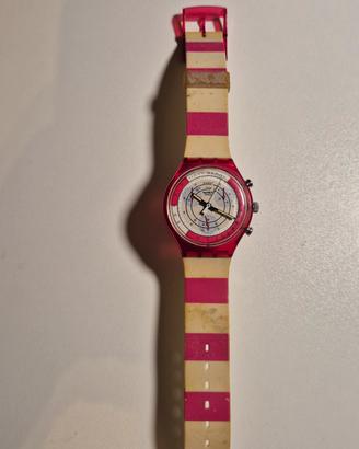 Swatch Chrono Navy Berry SCR100 1991