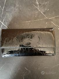 Portafoglio da donna Dior in vernice nera