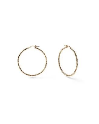 Orecchini Unoaerre a cerchio diamantati 2732