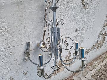 Lampadario italiano mid century Esperia