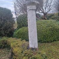 4 colonne in marmo bianco