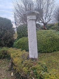 4 colonne in marmo bianco