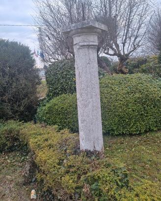4 colonne in marmo bianco