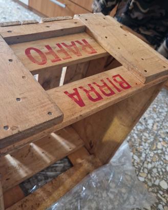 cassa in legno  birra raffo 1969