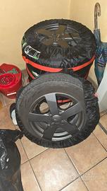 Cerchi 15" 4x100 Corsa, Clio, C3 + gomme 185/65r15