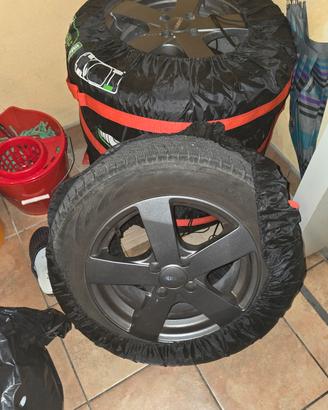 Cerchi 15" 4x100 Corsa, Clio, C3 + gomme 185/65r15