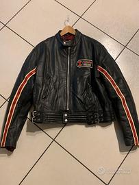 Giubbotto moto pelle vintage