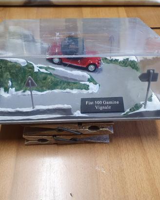 MODELLINO FIAT 500 GAMINE VIGNALE DIORAMA