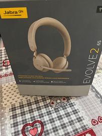 Cuffie Jabra Evolve2 65 Bluetooth (Mai indossate)