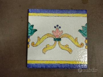 Antico Vietri,10decori mano"Festone Vietri Bacoli"