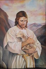 The Lost Lamb - Olio su tela 40x60 copia d autore