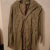 parka da uomo verde scuro 