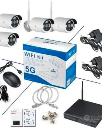 Impianto telecamere 9 canali anche wifi
