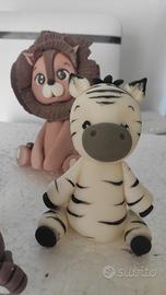 pupazzi in porcellana fredda fatti a mano