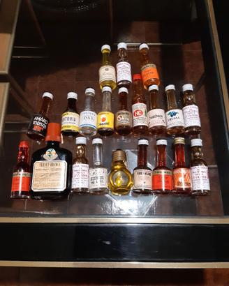 Stock bottigliette da collezione amari e liquori