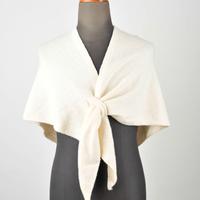 Sciarpa in Cashmere Elegante Panna Triangolare