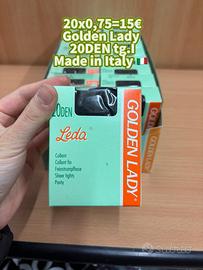 Set 20 Paia Golden Lady Leda 20 Den blu tg.I