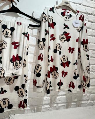Minnie pigiama tg Large disney natalizio