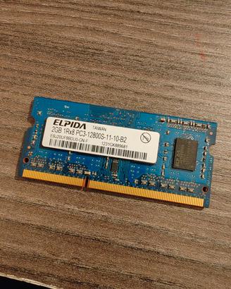 Ram Elpida 2GB 1RX8 PC3-12800S