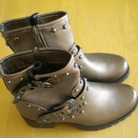 Stivaletto 37 ragazza bronzo oro nuovo