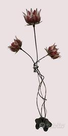 Lampada Artistica Artigianale a 3 Luci – Struttura