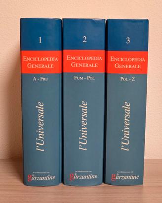 Enciclopedia L'Universale Garzantine in 3 Volumi