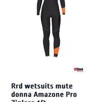 Rrd wetsuits mute donna Amazone Pro Zipless 4/3