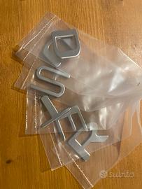Lettere emblema cromato Dacia Duster 2010-2017