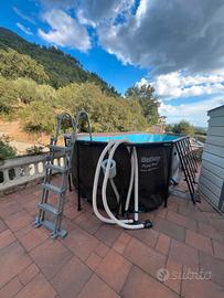 piscina fuori terra ovale  Bestway Power Steel 