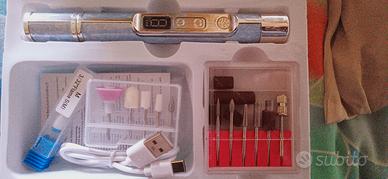 Fresa per unghie portatile con led