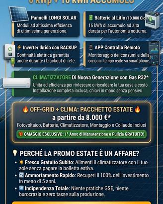 Kit fotovoltaico 6kw