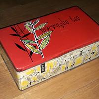 Scatola in latta vintage grande MARAVIGLIA TEA