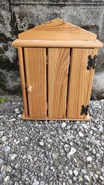 Portachiavi da parete in legno
