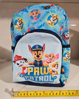 zaino asilo e tempo libero paw patrol 